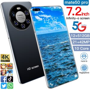 2021-latest-smart-phone-mate-50-pro-12gb-ram-512gb-rom-dual-sim-unlocked-smartphone-android-10-0-deca-core-4g-5g-mobile-phones-image-1